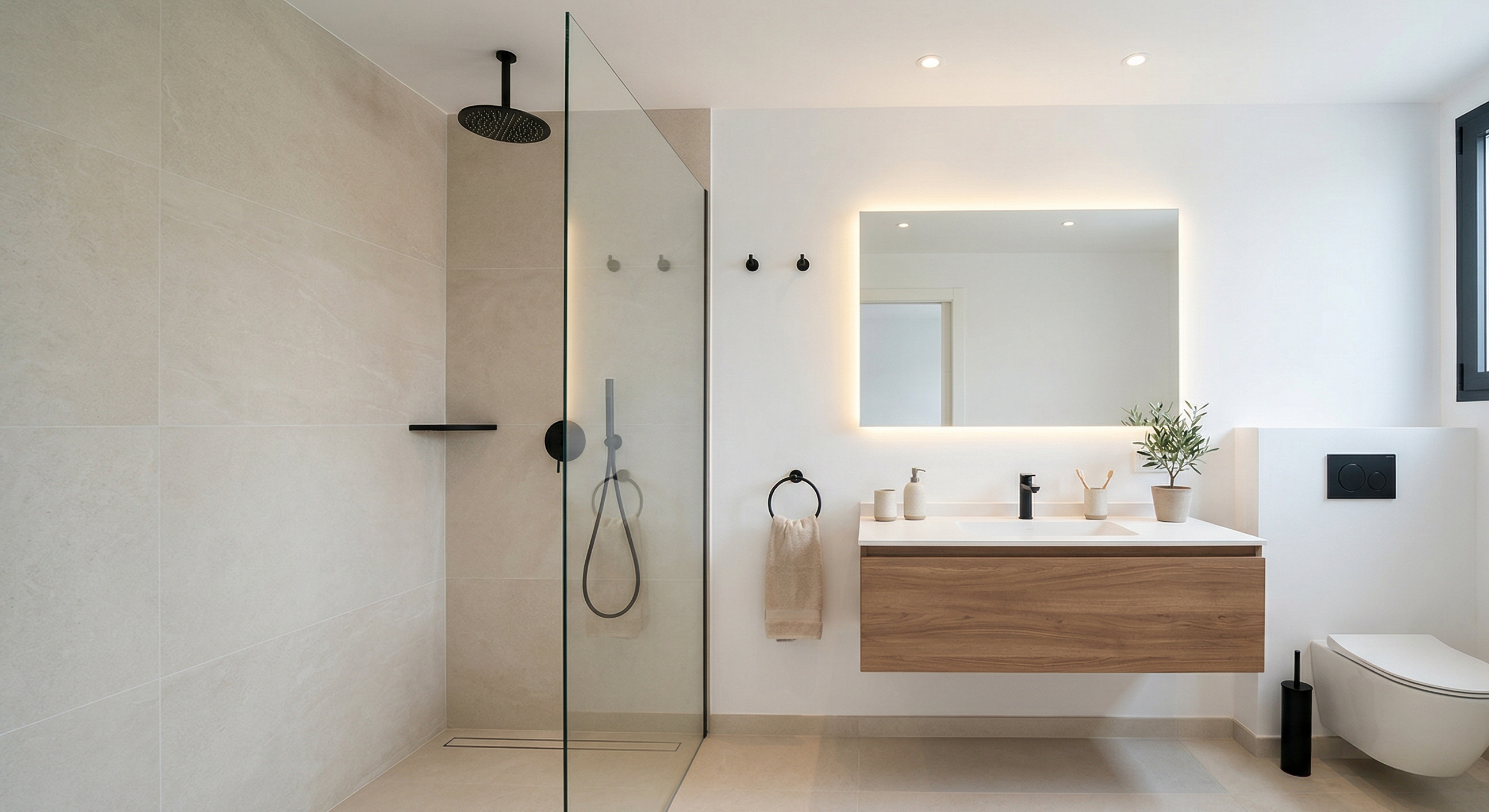 Reforma de baño con ducha italiana en Valencia