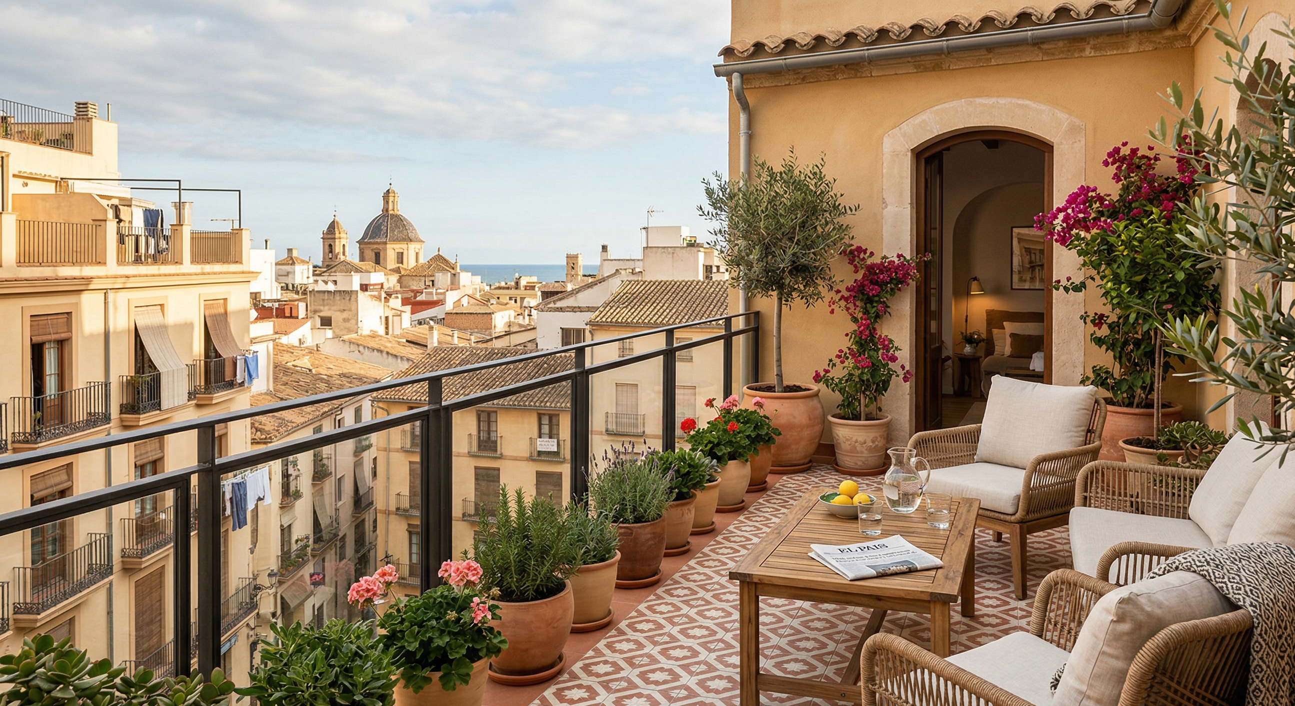 Reforma de terraza mediterránea en Valencia